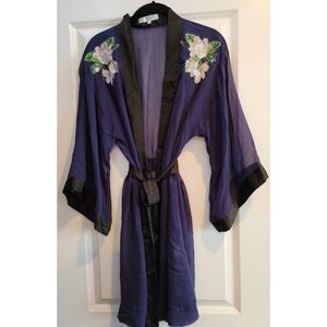 $20 JMK Black & Purple After-Hours Robe